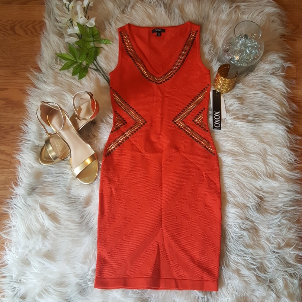 XOXO Embellished Mini Dress